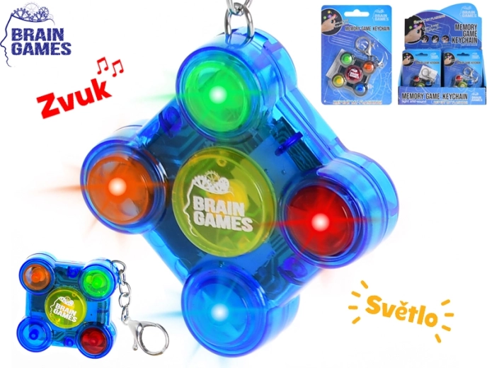 Privjesak Brain Games – džepna igra pamćenja sa svjetlima i zvukovima