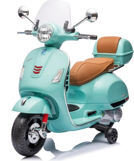 Električni dječji motor u stilu Vespa GTS – mint zelena