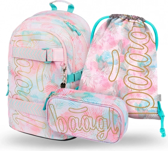 BAAGL 3 SET Skate Sunset: ruksak, pernica, vrećica