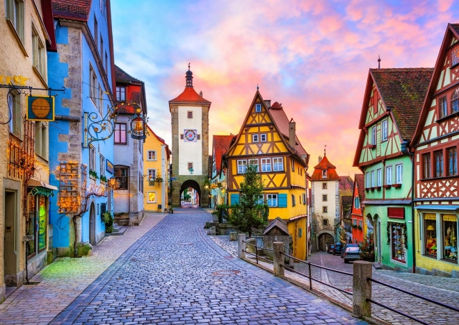Puzzle Stari grad Rothenburg u Njemačkoj 1000 dijelova