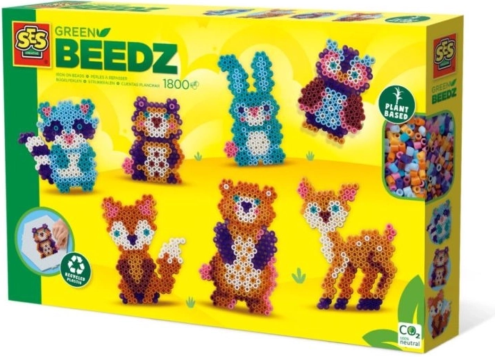 SES Creative Green Beedz perlice za peglanje – šumske životinje