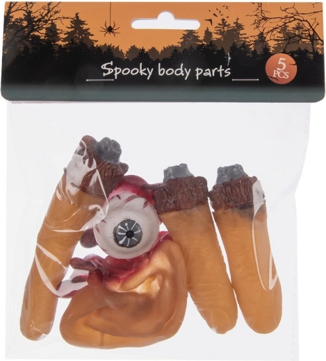 Halloweenske dekoracije od plastike (UH), set 5 kom