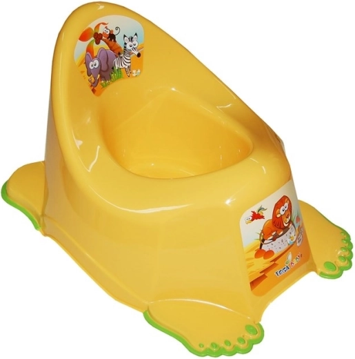 Dječja protuklizna noćna posuda Safari žuta