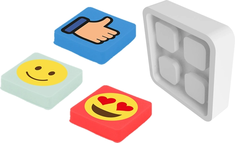 Pixie Crew reflektirajuća značka emoji