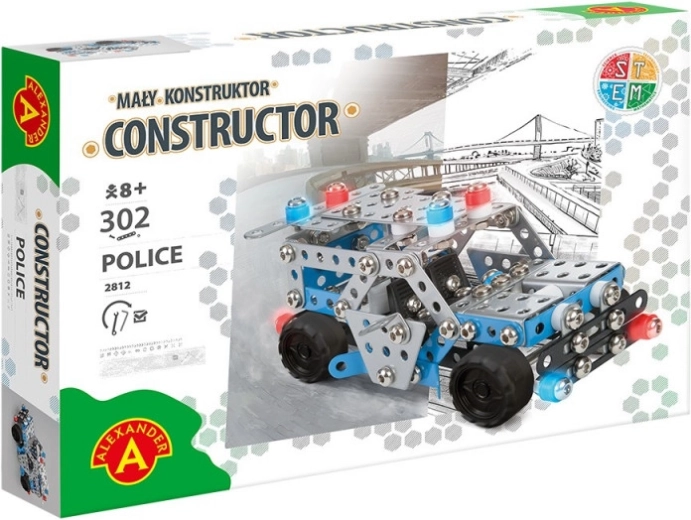 Konstrukcijski set policijskog patrolnog auta Little Constructor