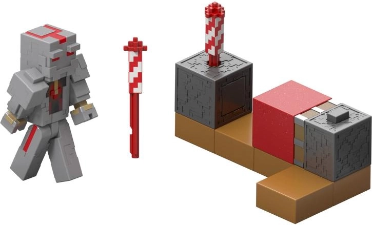 Minecraft akcijska figurica s bacačem vatrometa 8 cm