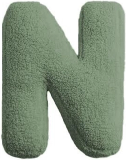 Mealini plush letter N green - 1 piece