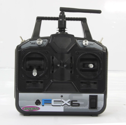 Jamara FCX6 2.4 GHz transmitter, throttle right (B-stock) - 1 piece