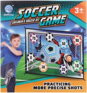 Platneni nogometni gol s motivom 150 × 100 cm s mekanom loptom