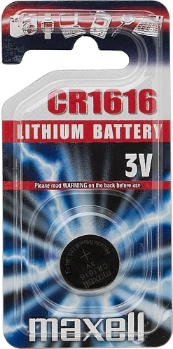 Lithium coin cell battery CR1616 3 V