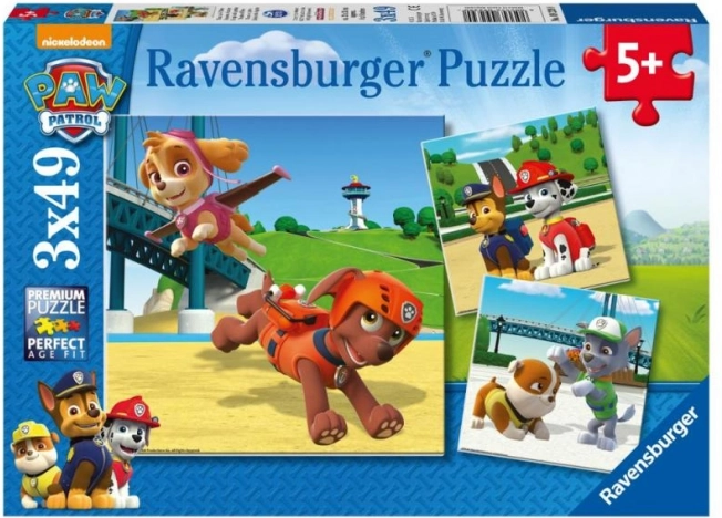 Ravensburger puzzle Psići u ophodnji 3×49 dijelova