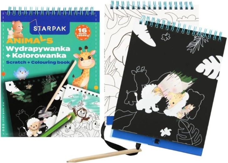 Scratch Art Booklet Animals - 1 piece