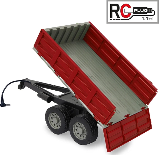 Crvena kiperska prikolica za RC traktor JAMARA 1:16