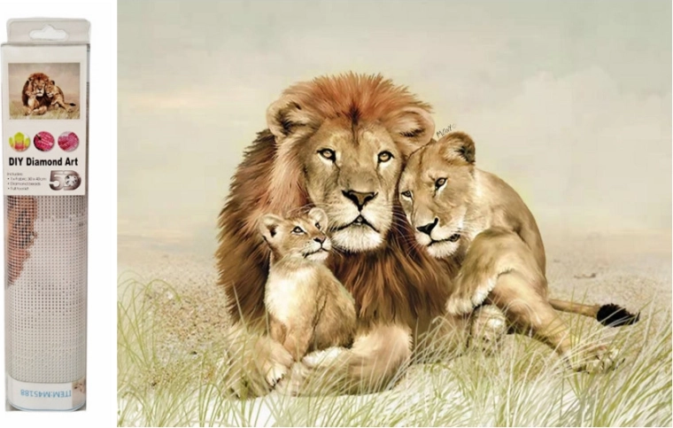 Dijamantna mozaïka – lavovi