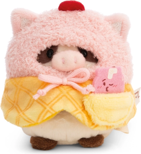 Plišana kravica Moona MYMOCHI by NICI 8 cm – set sladoled i milkshake