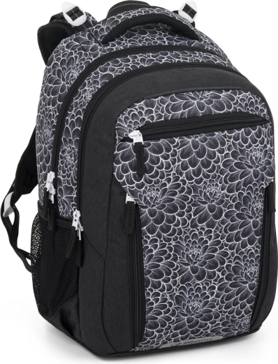 Bagmaster Porto school backpack black and white