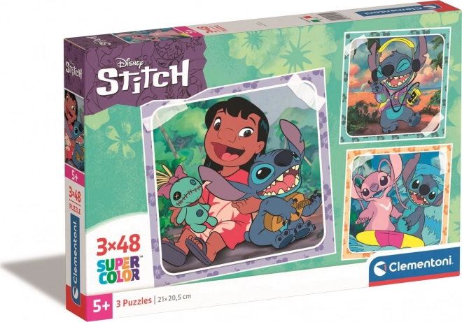 Puzzle CLEMENTONI Stitch 3×48 dijelova