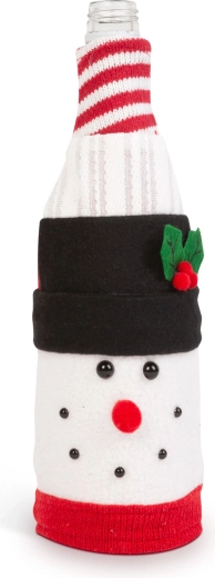 Christmas 3D Snowman Bottle Decoration