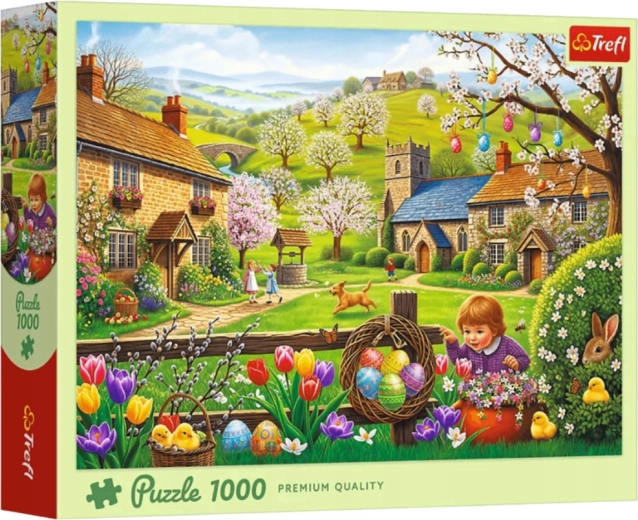 Puzzle 1000 dijelova Uskršnje traženje jaja Trefl