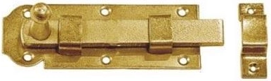 Jednostavna zasunica 80 × 30 × 3 mm, žuto pocinčana