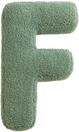 Mealini plush letter F in green - 1 piece
