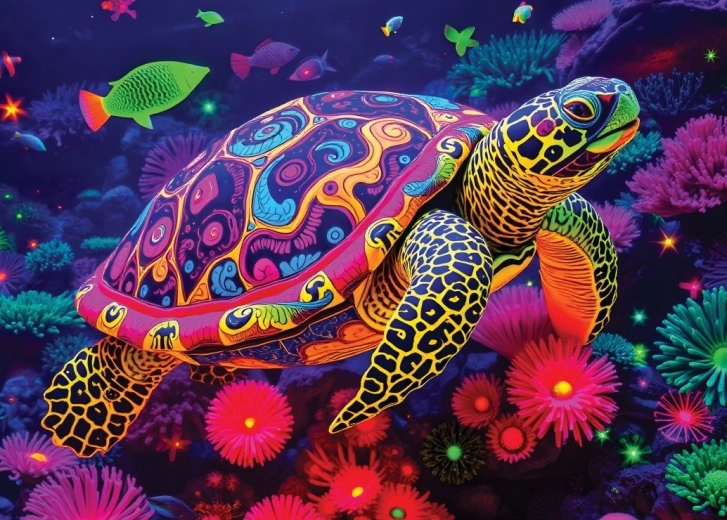 Alipson Rainbow Turtle Puzzle 500 Pieces