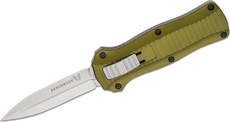 Benchmade Mini Infidel Woodland Green – automatic knife, limited edition
