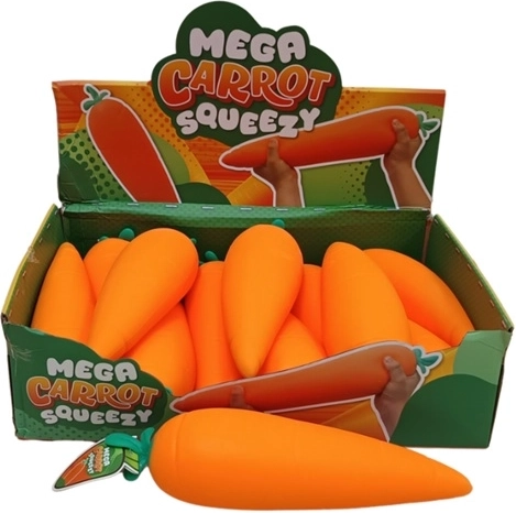 Mega Squeeze Stretch Anti-Stress Carrot XL Jumbo