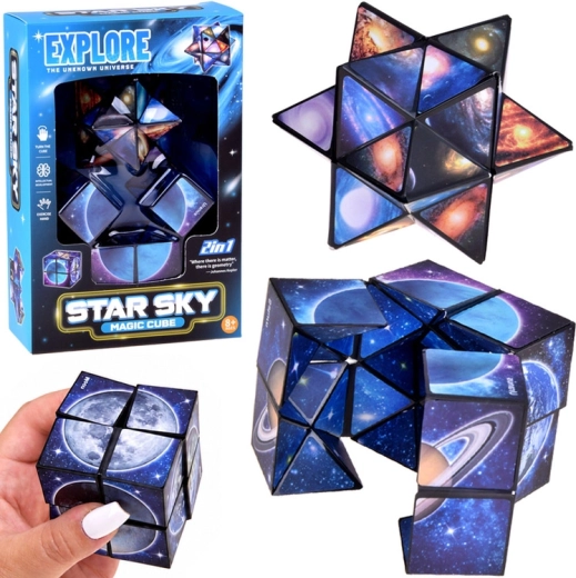 Magic transforming cube 2-in-1 Star Sky – cosmic puzzle