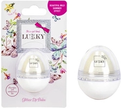 Lukky biserni balzam za usne u obliku jajeta