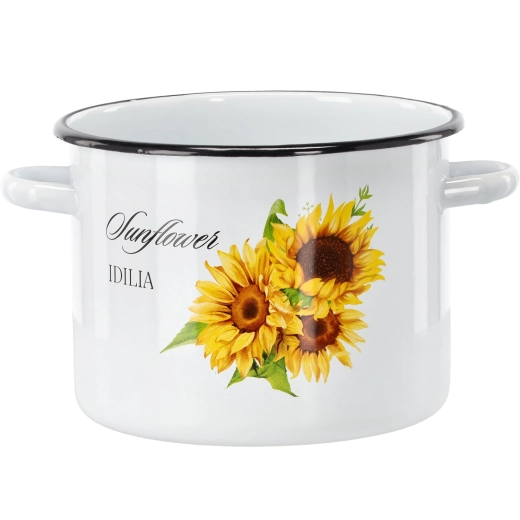 Emajlirani lonac sa suncokretom 5,5 l, 22 cm