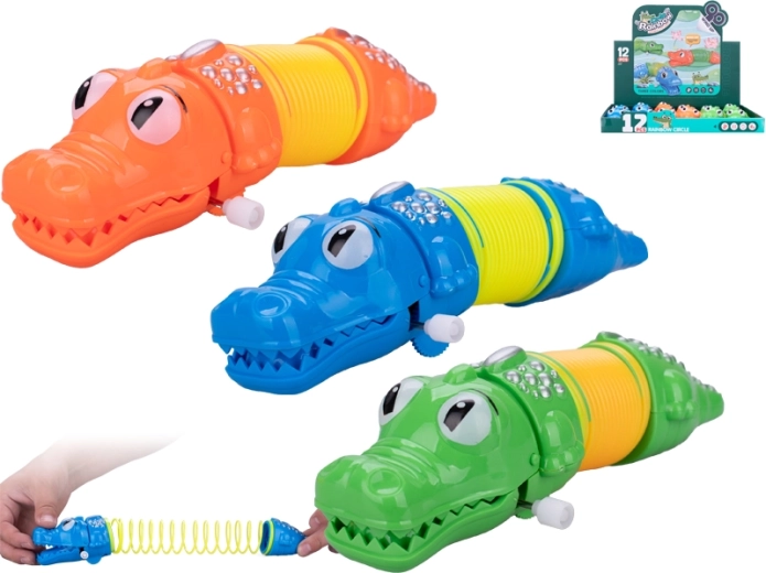 Wind-up crocodile with key for kids