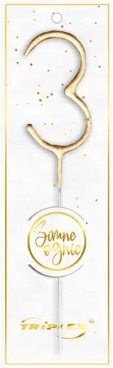 Prskavica broj 3, 16,5 cm, zlatna