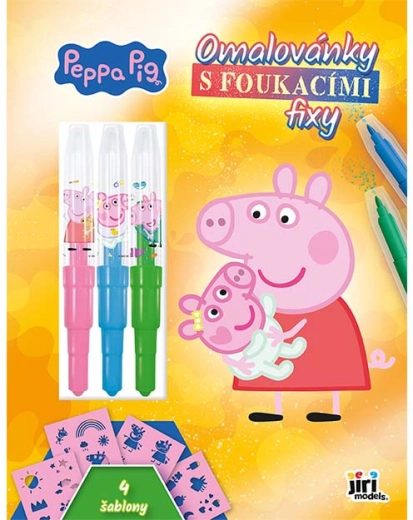 Bojanka s pušućim flomasterima Praščić Peppa