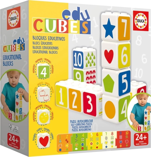 Educa EduCubes Baby slagalice – edukativne kocke za slaganje