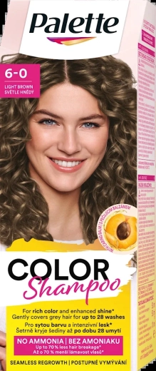 Palette Color Shampoo svjetlosmeđi 6-0 50 ml