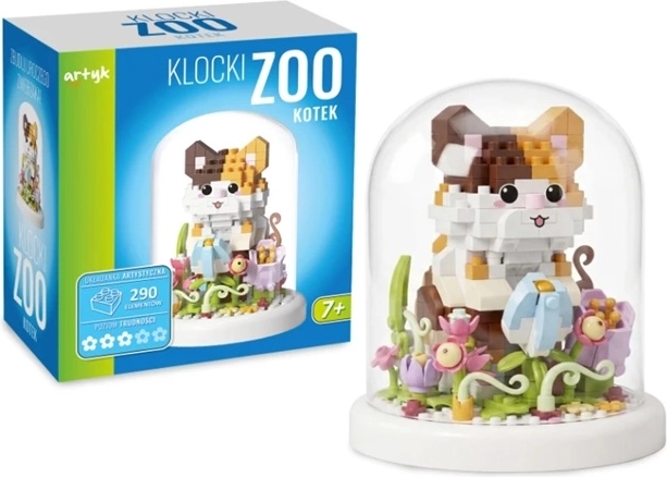 Klocki ZOO građevinski set – mačka pod kupolom