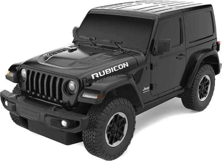 Jeep Wrangler JL na daljinsko upravljanje Rastar u mjerilu 1:24, crni