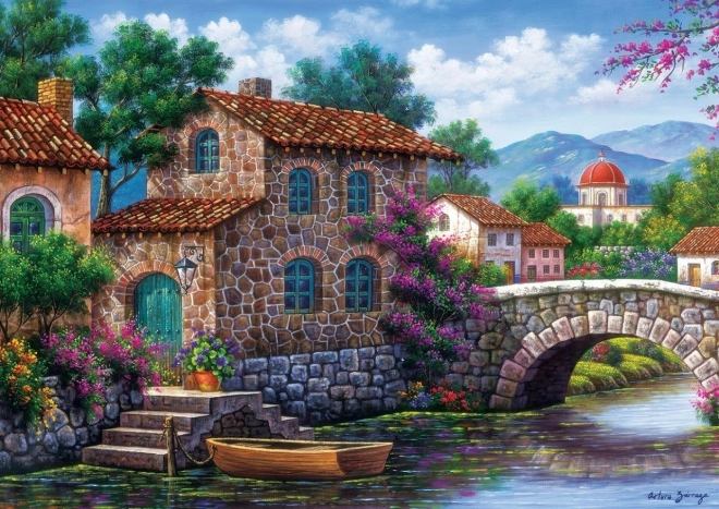 ART PUZZLE Slagalica Kanal s cvijećem 500 dijelova
