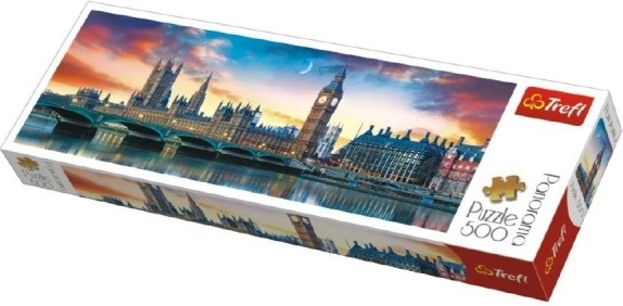 Puzzle 500 dijelova Panorama - Big Ben i Westminsterska palača
