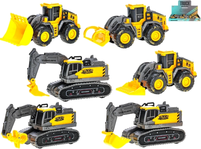 Građevinska vozila na inerciju 11,5 cm – žuta