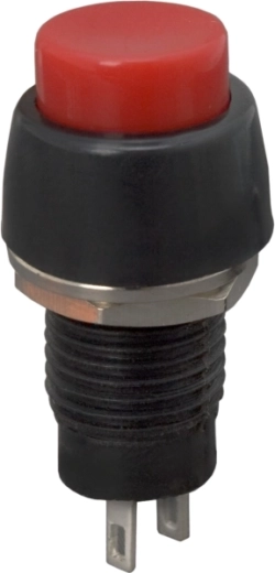 Panel-Mount Push-Button Switch Black/Red