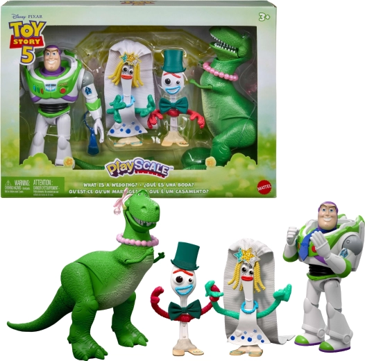 Mattel Disney Toy Story 5 PlayScale set figurica vjenčanje Forkyja i Karen Beverly