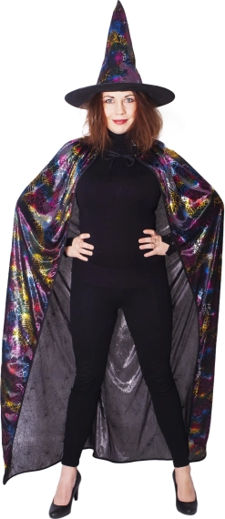 vještičji kostim s plaštom s paukovom mrežom i šeširom za odrasle
