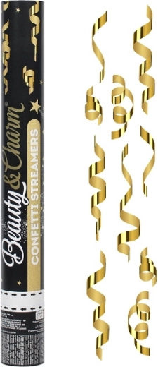 Konfetni top sa zlatnim serpentinama Beauty Charm