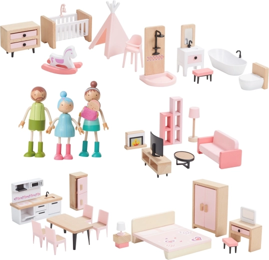 2Kids Toys set namještaja s obitelji 5 u 1