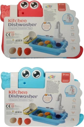 Dječji kuhinjski sudoper sa setom posuđa