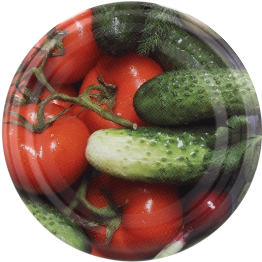 Set poklopaca 82 mm s motivom krastavca – 10 kom