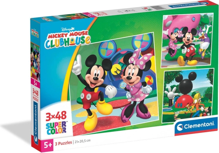 Puzzle CLEMENTONI Mickey Mouse Klub 3×48 dijelova