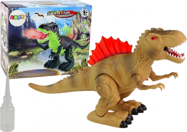 Interaktivni dinosaur s vodenom parom i svjetlosnim efektima